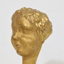 Carved giltwood baroque angel head, Italy circa 1750