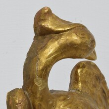 Carved giltwood neoclassical style bird ornament, Italy circa 1780