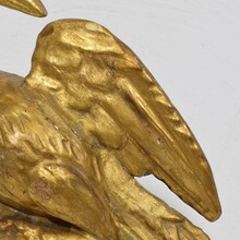 Carved giltwood neoclassical style bird ornament, Italy circa 1780