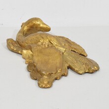 Carved giltwood neoclassical style bird ornament, Italy circa 1780