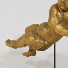 Carved wooden baroque angel, Italy circa 1750