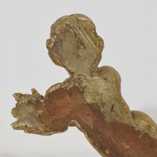 Carved wooden baroque angel, Italy circa 1750
