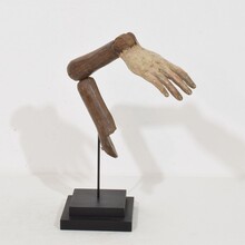 Carved wooden baroque arm of a Saint figure, Italy circa 1750