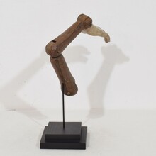 Carved wooden baroque arm of a Saint figure, Italy circa 1750