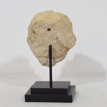 Chalk/ cast stone angel head, Italy circa 1750