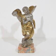 hand carved baroque winged angel, Italy circa 1750