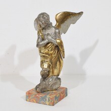 hand carved baroque winged angel, Italy circa 1750