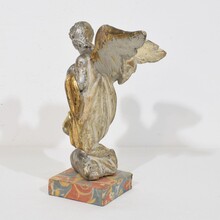 hand carved baroque winged angel, Italy circa 1750