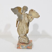 hand carved baroque winged angel, Italy circa 1750