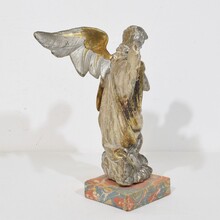 hand carved baroque winged angel, Italy circa 1750