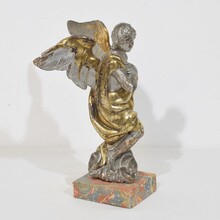 hand carved baroque winged angel, Italy circa 1750