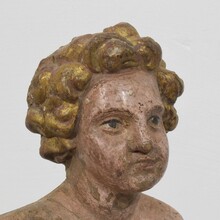 Carved wooden baroque angel fragment, Italy circa 1750