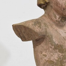 Carved wooden baroque angel fragment, Italy circa 1750
