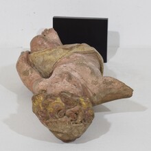 Carved wooden baroque angel fragment, Italy circa 1750