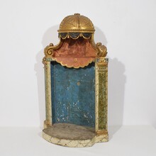 Neoclassical carved wooden altar shrine, Italy circa 1760-1800