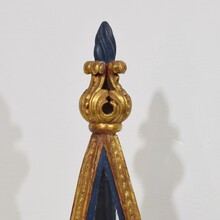 Pair baroque carved wooden reliquary shrines, Italy circa 1750