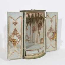 Baroque wooden travel / house altar, Italy circa 1750