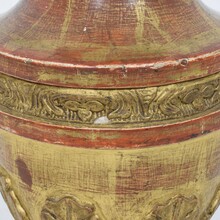 Pair neoclassical carved giltwood finial ornaments, Italy circa 1800-1850