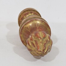 Pair neoclassical carved giltwood finial ornaments, Italy circa 1800-1850