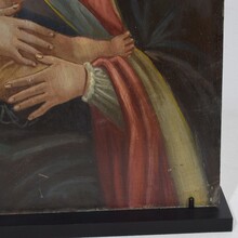 Painting of Maria with baby Jesus on copper, Italy circa 1800-1850