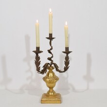 Neoclassical giltwood candleholder, Italy circa 1800-1850