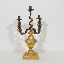 Neoclassical giltwood candleholder, Italy circa 1800-1850