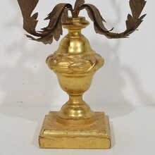 Neoclassical giltwood candleholder, Italy circa 1800-1850