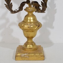 Neoclassical giltwood candleholder, Italy circa 1800-1850