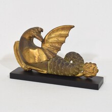 Neoclassical handcarved wooden mythical figure, Italy circa 1780-1820