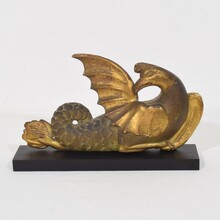 Neoclassical handcarved wooden mythical figure, Italy circa 1780-1820