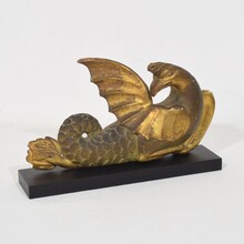 Neoclassical handcarved wooden mythical figure, Italy circa 1780-1820