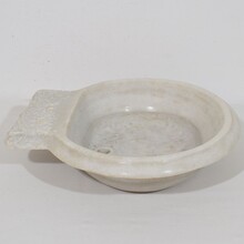 White marble water basin or sink, Italy circa 1750-1800