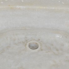 White marble water basin or sink, Italy circa 1750-1800
