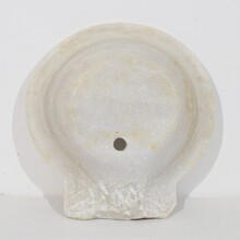 White marble water basin or sink, Italy circa 1750-1800