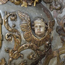 Large hand carved baroque tabernacle with angels, Italy circa 1650-1750