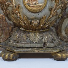 Large hand carved baroque tabernacle with angels, Italy circa 1650-1750