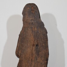 Large flemish medieval gothic carved oak Madonna, The Netherlands circa 1450-1550