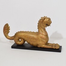 Neoclassical hand carved giltwood mythical figure, France circa 1780