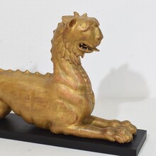 Neoclassical hand carved giltwood mythical figure, France circa 1780