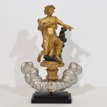 Giltwood neoclassical angel, Italy circa 1780-1820