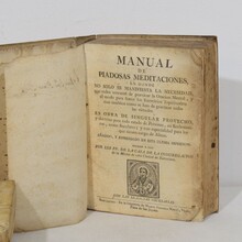 Nice collection weathered vellum books, Spain 18/19th century