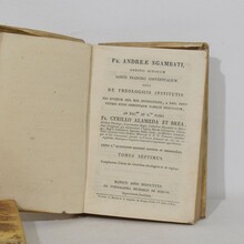 Nice collection weathered vellum books, Spain 18/19th century