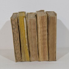 Nice collection weathered vellum books, Spain 18/19th century