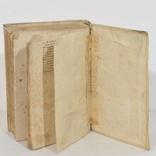Nice collection weathered vellum books, Spain 18/19th century