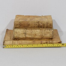 Nice collection of weathered vellum books, Spain 18th century