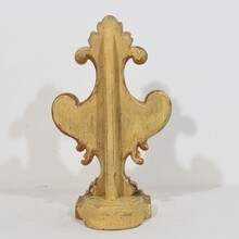 Pair giltwood baroque finials, Italy circa 1750