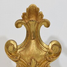 Pair giltwood baroque finials, Italy circa 1750