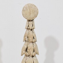 Pair neoclassical carved wooden ornaments, France circa 1780