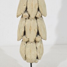 Pair neoclassical carved wooden ornaments, France circa 1780