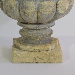 Hand-Carved Antique French Stone Planter